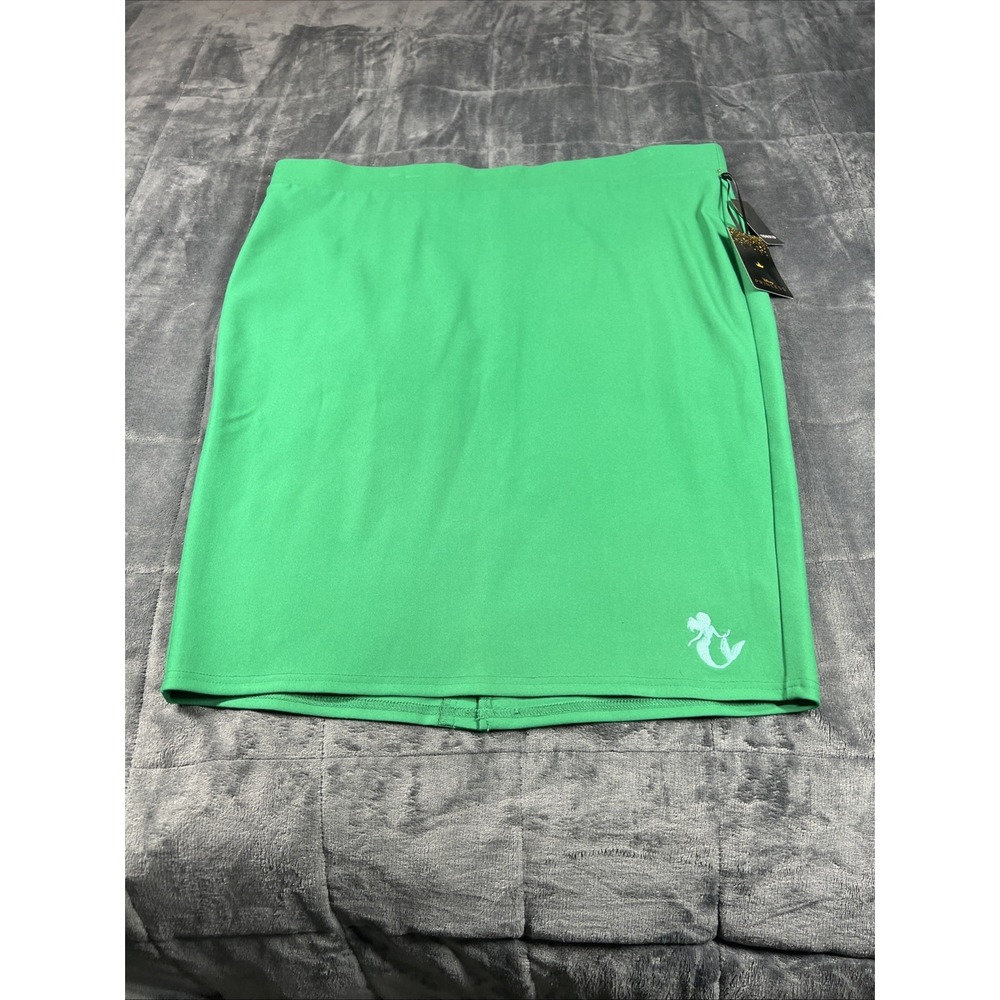 Torrid Disney The Little Mermaid Ariel Pencil Midi Ponte Skirt‎ 3X Plus Green(B)